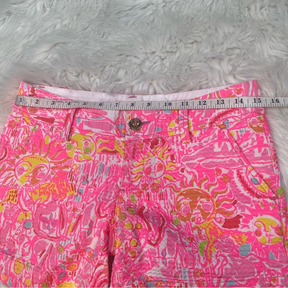 Lilly Pulitzer Callahan Jacquard Shorts Size 0 More Kinks In‎ The Keys Pink Pout - Picture 8 of 10